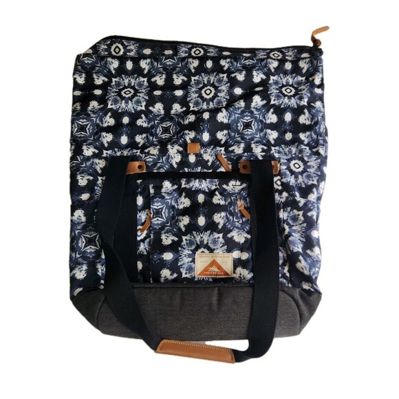 High Sierra Clybourn Tote Bag, Blue & White Geometric Eclipse/Raven, One Size - Picture 6 of 12
